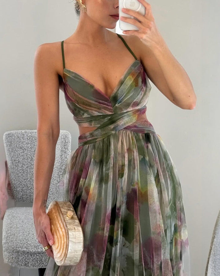 Coralie – Enchanting Floral Print Maxi Dress 🌸
