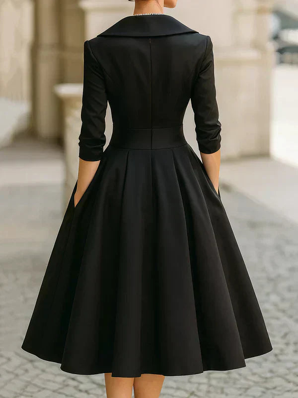 Gabriella | Elegant Midi Dress with Refined Details