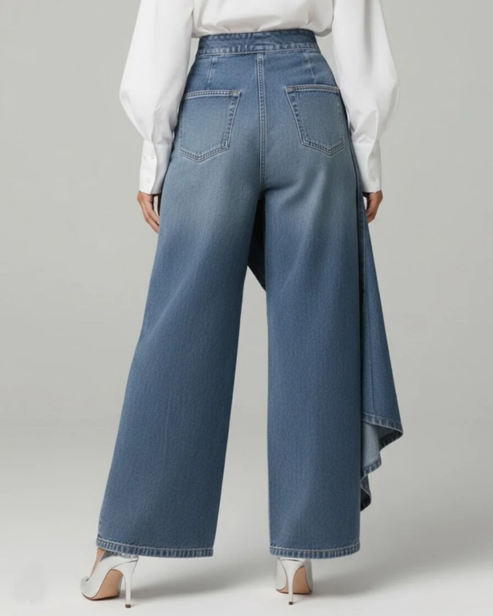 Jolie - Slim Fit Denim Wrap Jeans