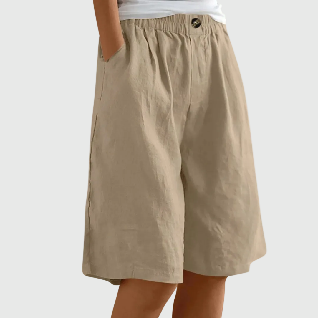 Lilah | Elegant Cotton-Linen Shorts
