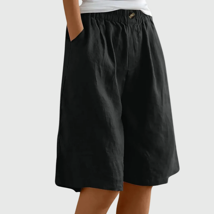 Lilah | Elegant Cotton-Linen Shorts