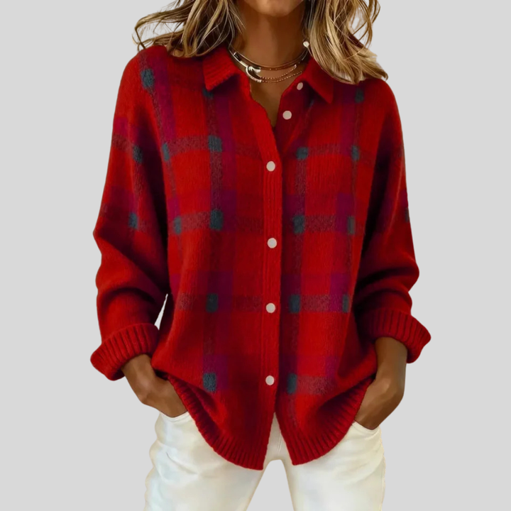 Francesca™ | Retro Check Sweater