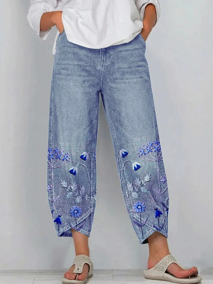 Aven | Embroidered Casual Chic Pants