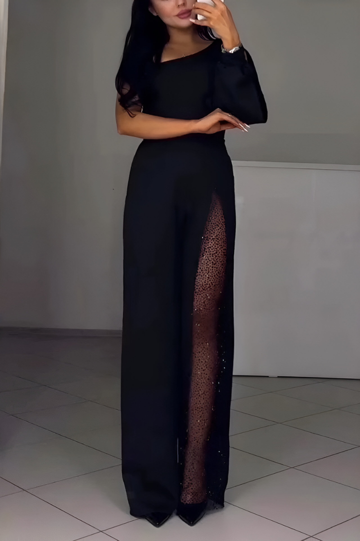 Victoria | Signature Wide-Leg Jumpsuit | Modern Elegance