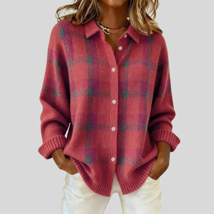 Francesca™ | Retro Check Sweater
