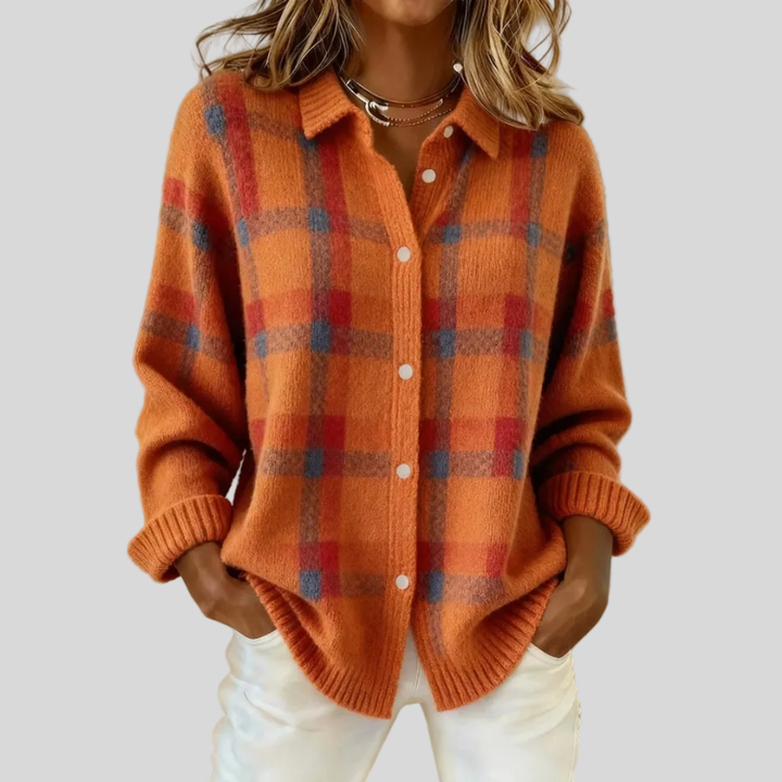 Francesca™ | Retro Check Sweater