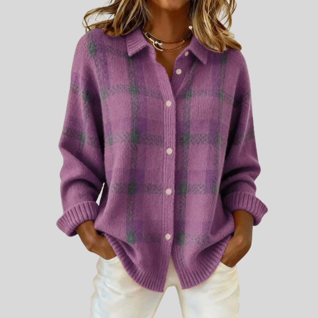 Francesca™ | Retro Check Sweater
