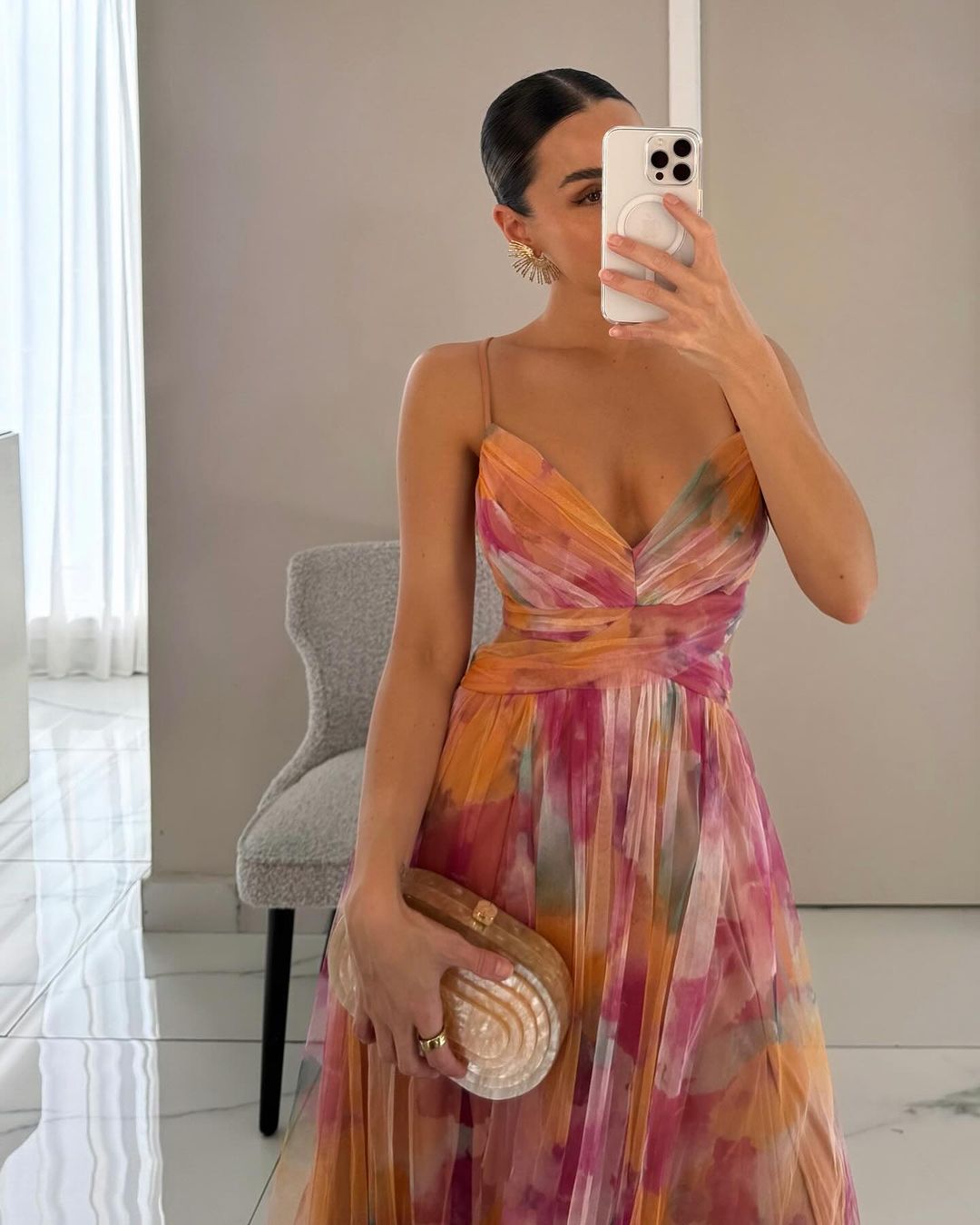 Coralie – Enchanting Floral Print Maxi Dress 🌸