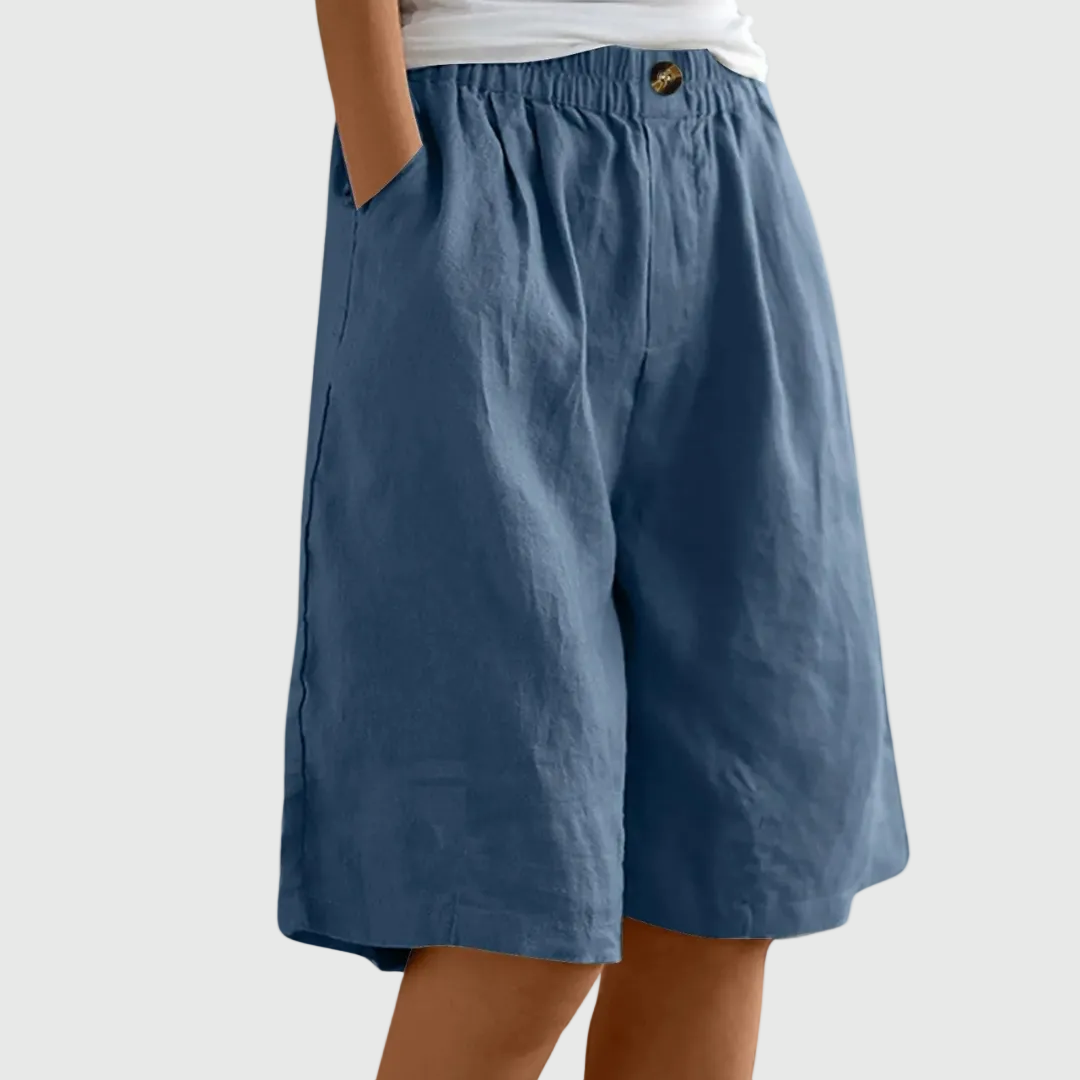 Lilah | Elegant Cotton-Linen Shorts