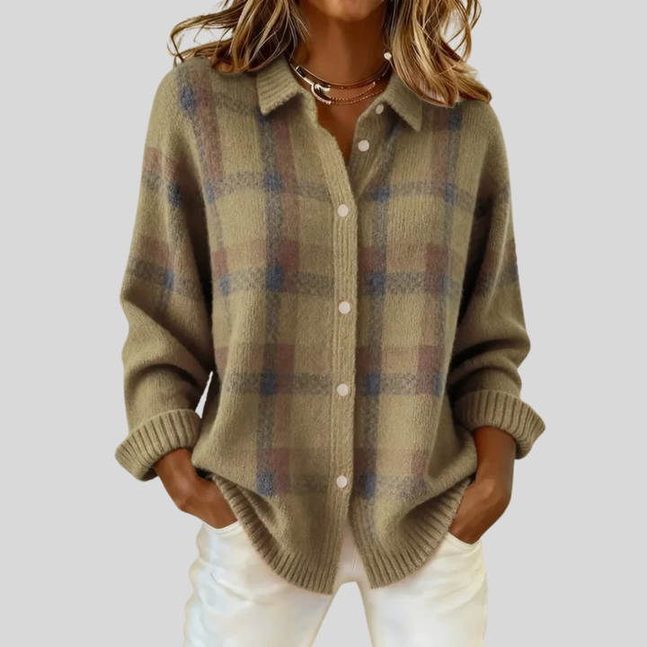 Francesca™ | Retro Check Sweater