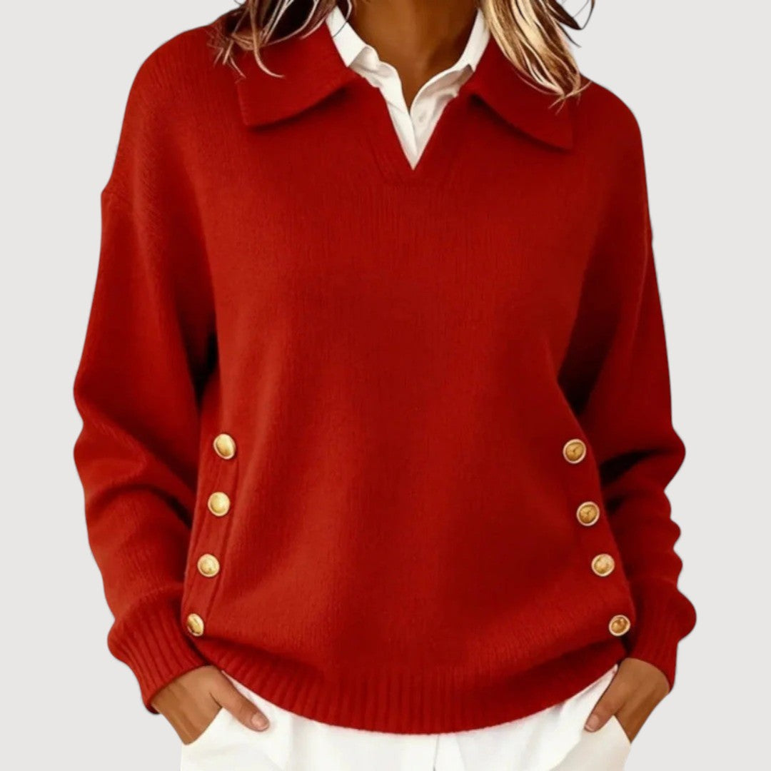 AIRA | BUTTON DETAIL SWEATER