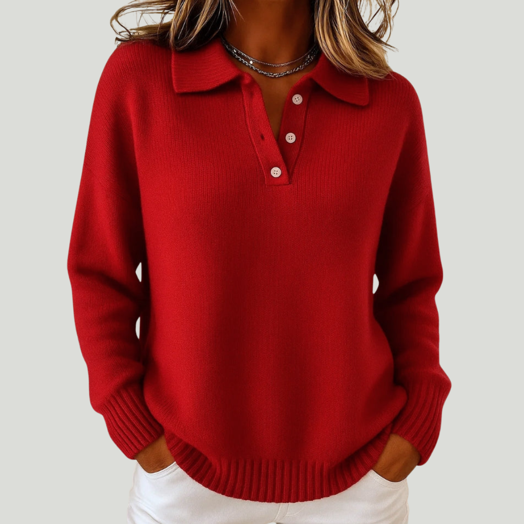 Emma | Soft sweater with collar