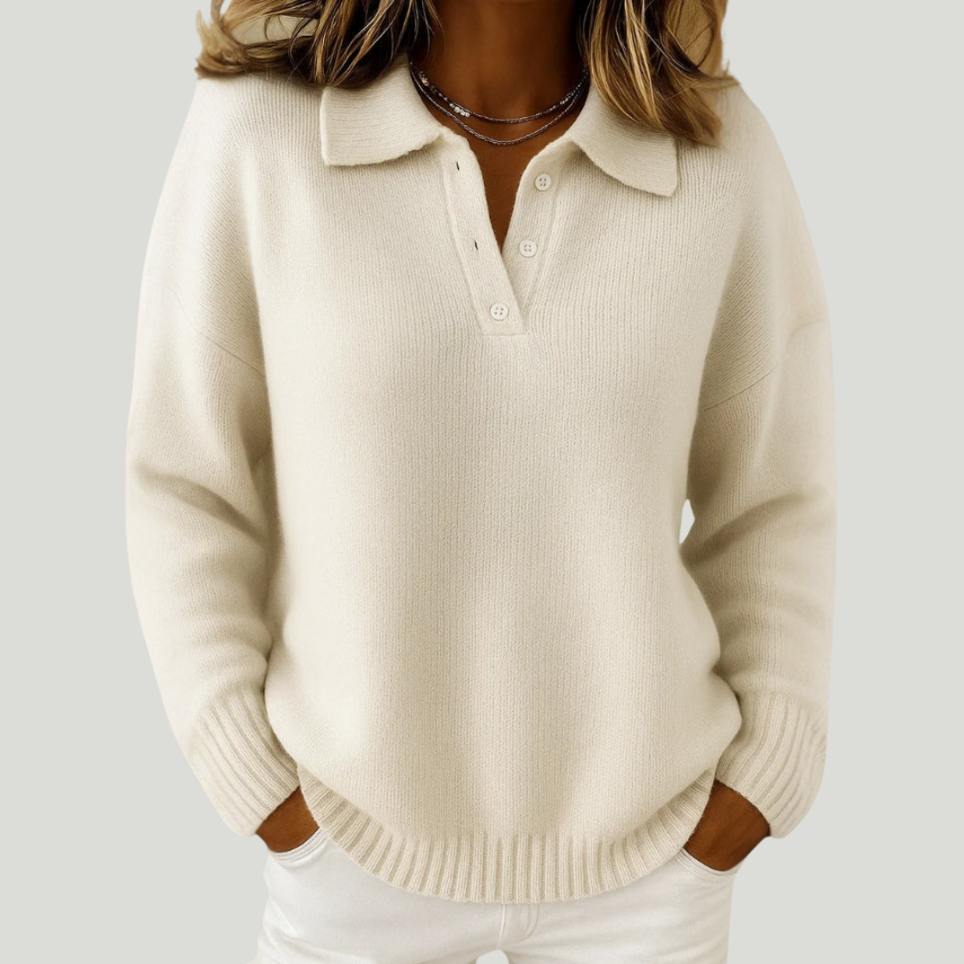 Emma | Soft sweater with collar