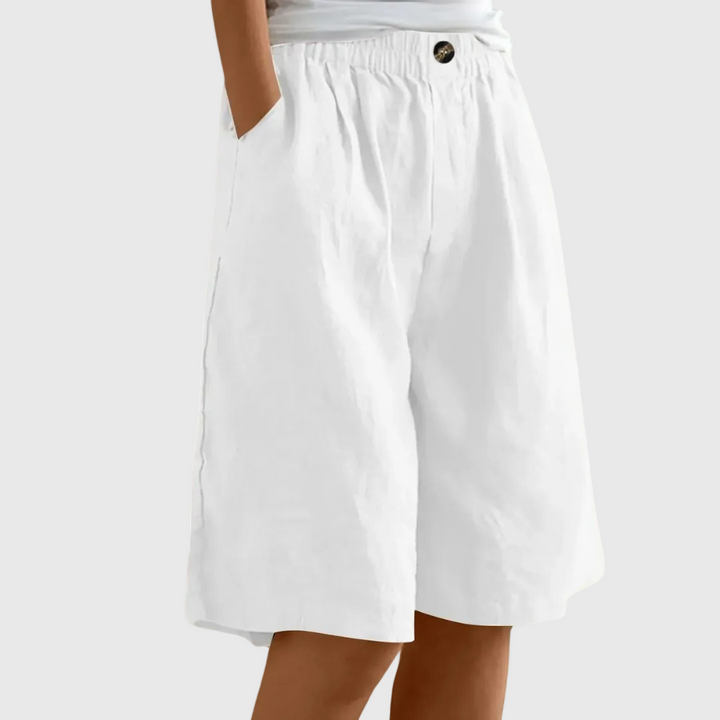 Lilah | Elegant Cotton-Linen Shorts