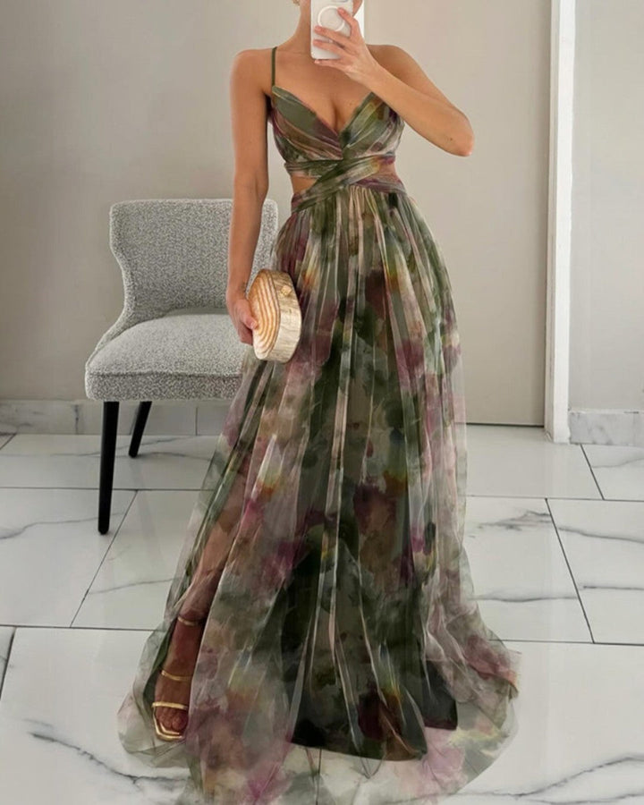 Coralie – Enchanting Floral Print Maxi Dress 🌸