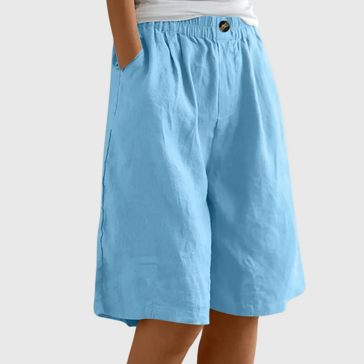 Lilah | Elegant Cotton-Linen Shorts