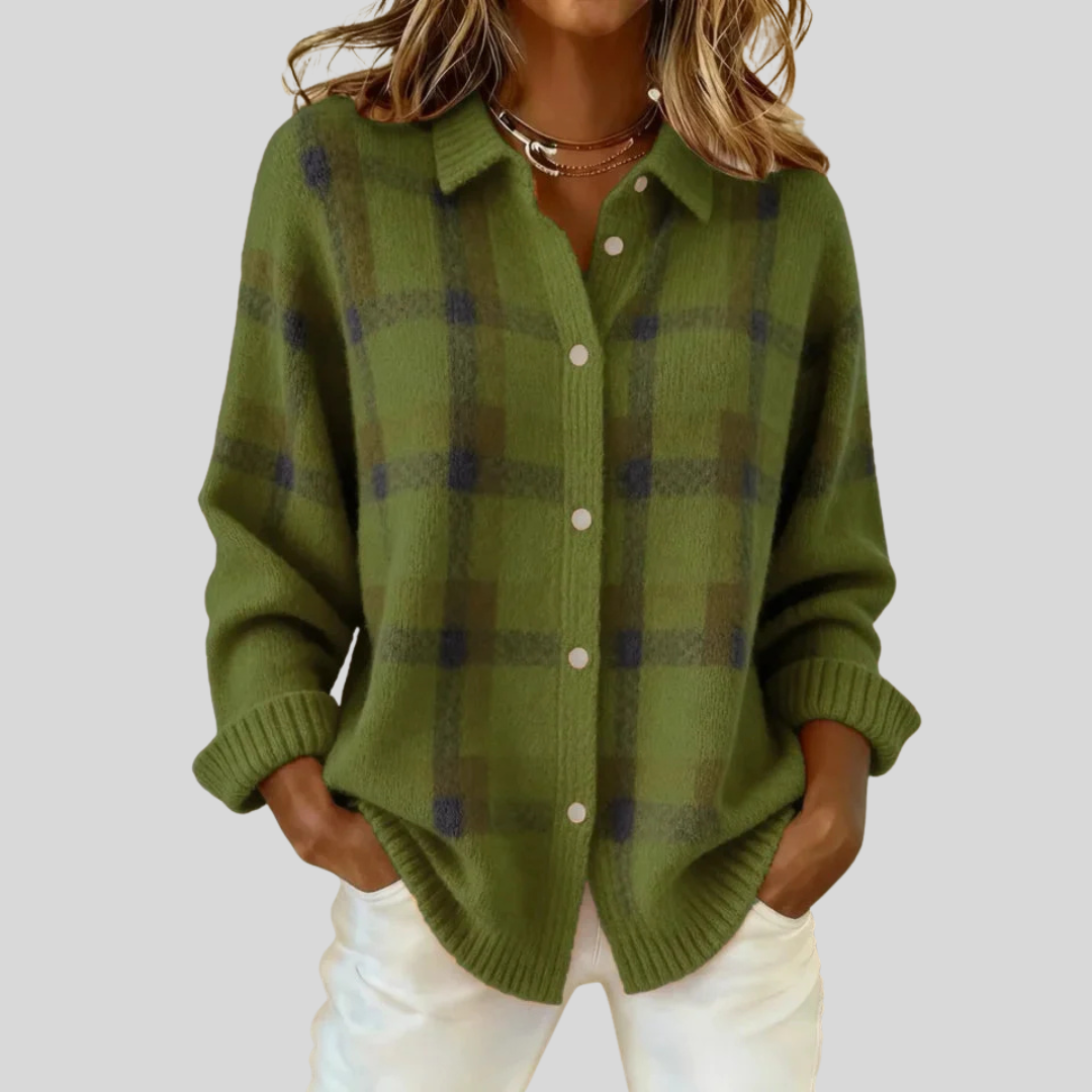 Francesca™ | Retro Check Sweater
