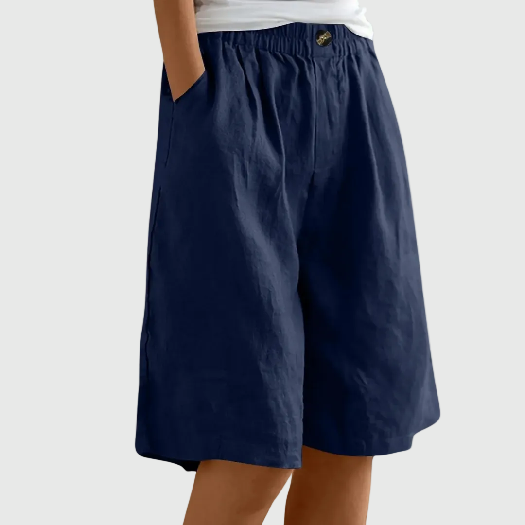 Lilah | Elegant Cotton-Linen Shorts