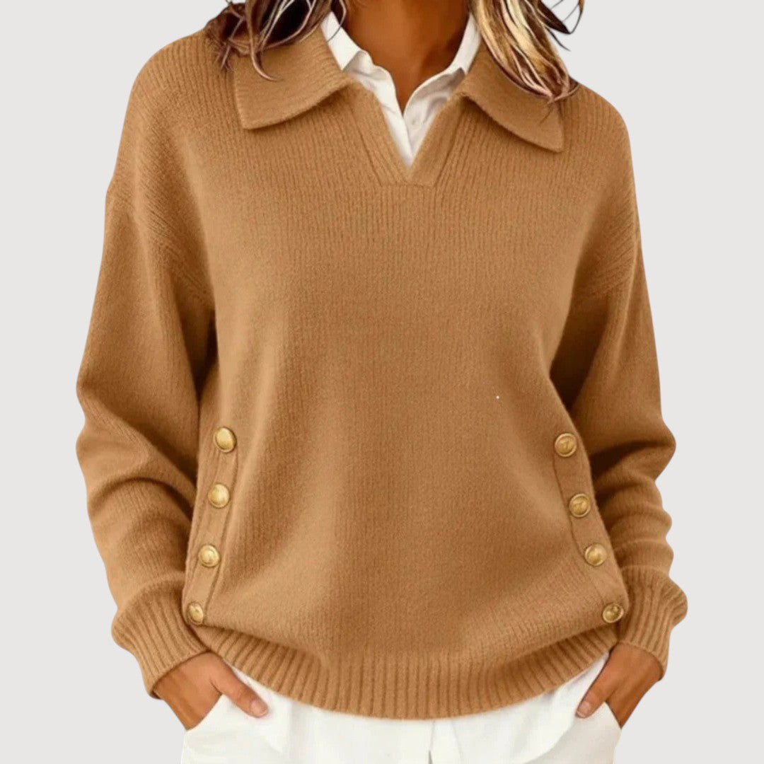 AIRA | BUTTON DETAIL SWEATER