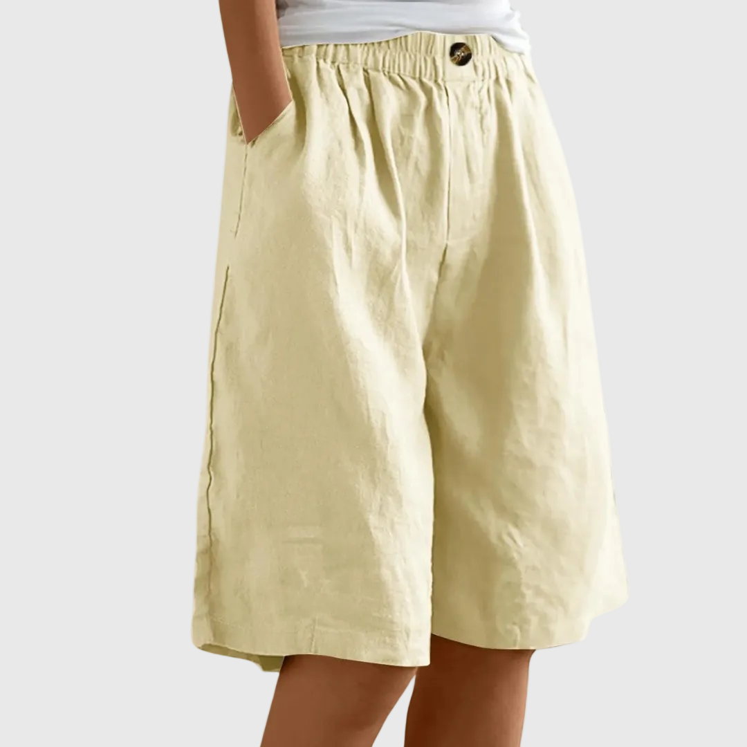Lilah | Elegant Cotton-Linen Shorts