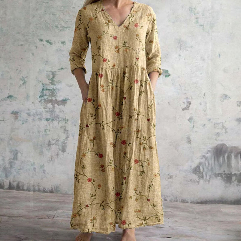 ANNE | LONG FLORAL MAXI DRESS
