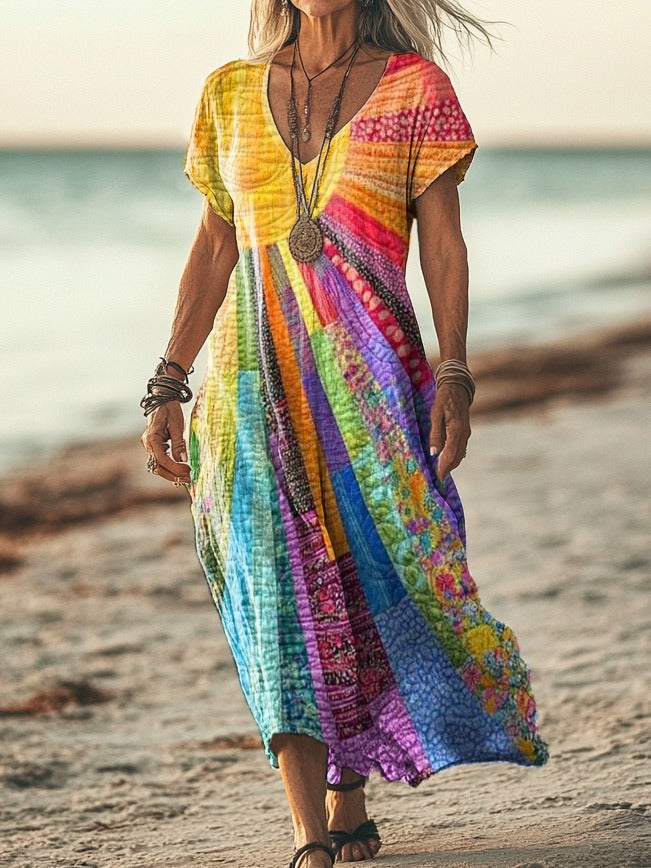 Lucia | Bohemian dress with summer design