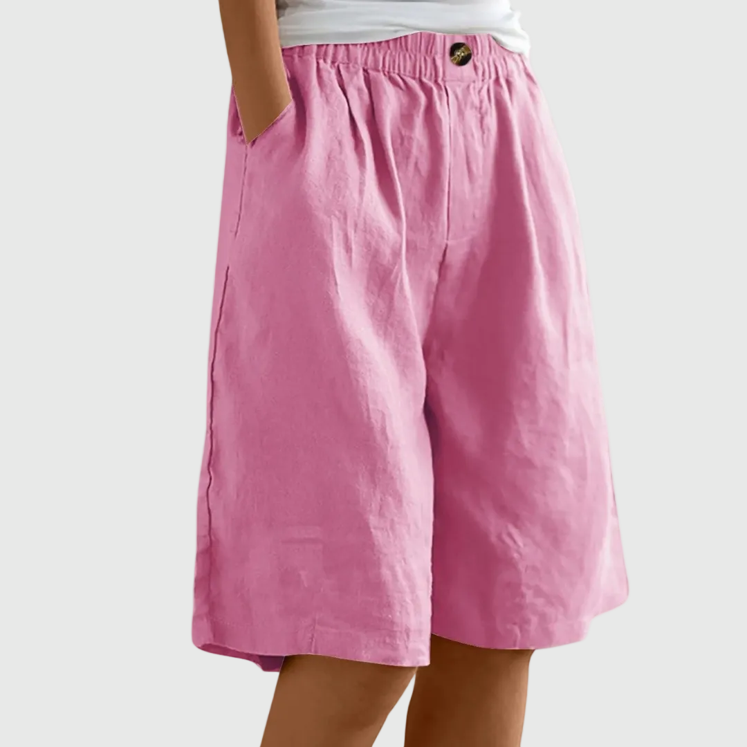 Lilah | Elegant Cotton-Linen Shorts