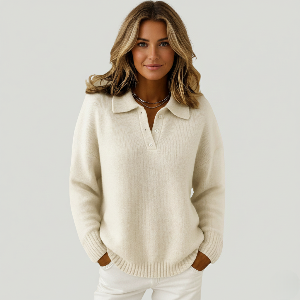 Emma | Soft sweater with collar
