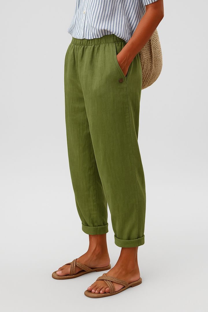 Hannah | Stylish Pants with Side Pockets