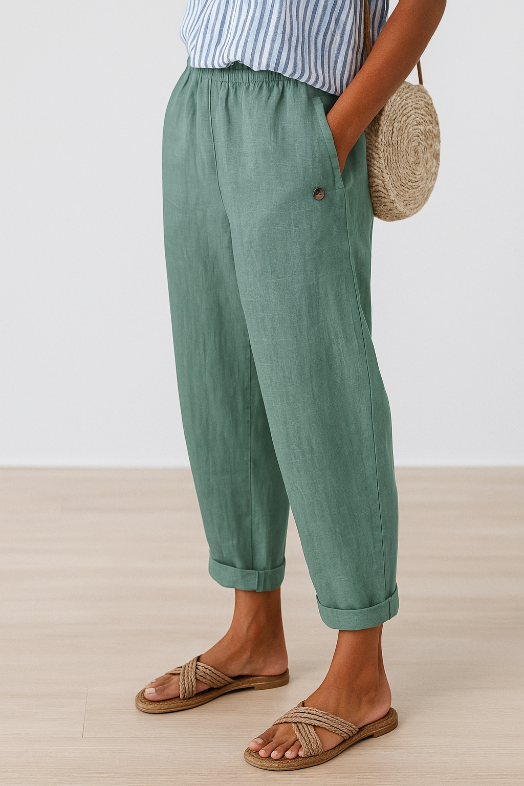 Hannah | Stylish Pants with Side Pockets