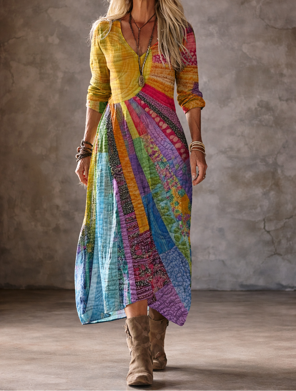 Lucia | Bohemian dress with summer design