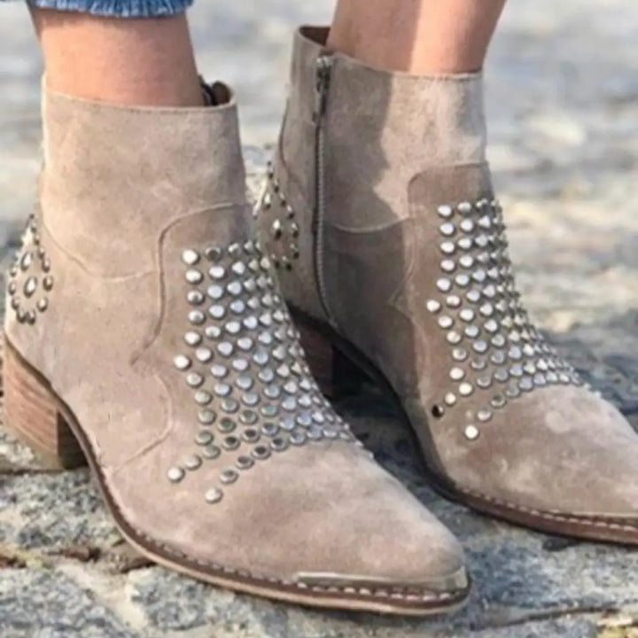 Abigail | Ankle Boots with Studs