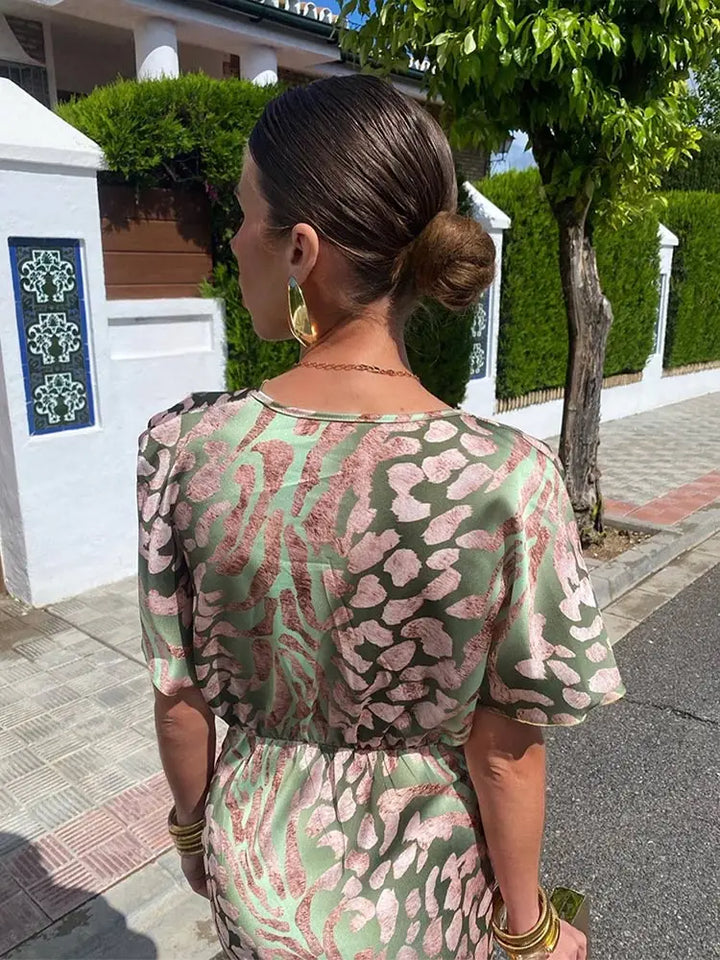 Kayla | Copper Midi Dress
