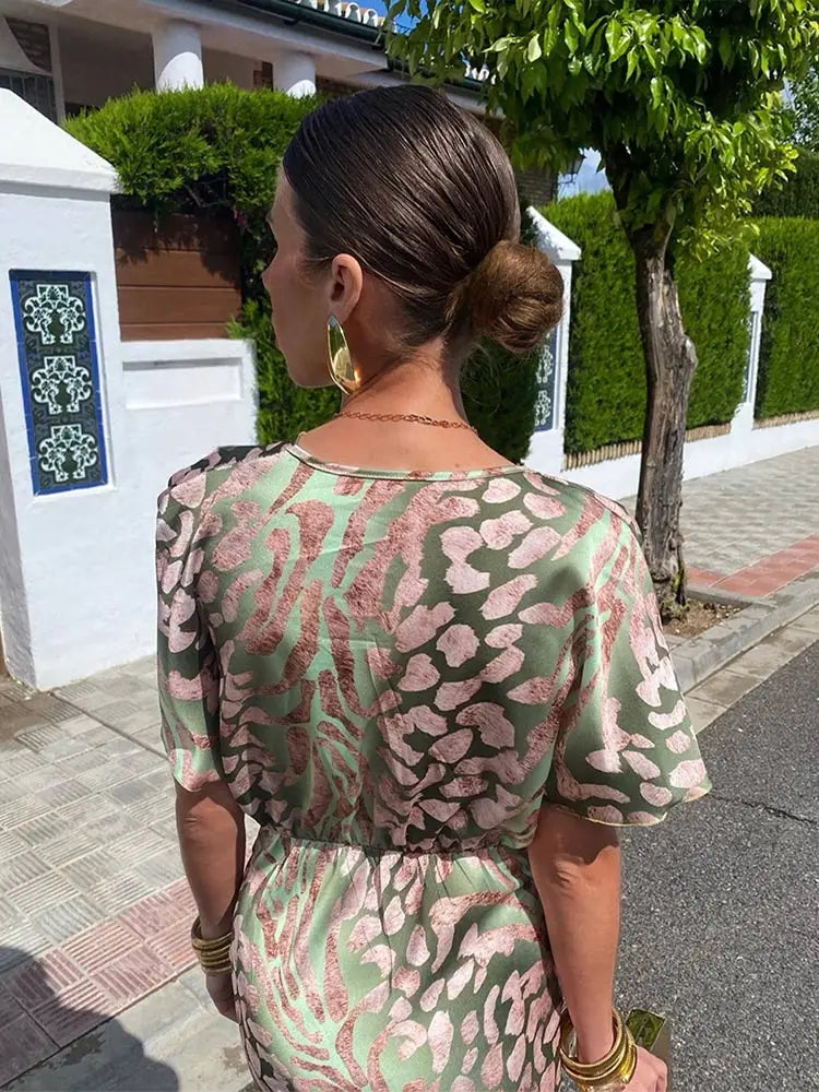 Kayla | Copper Midi Dress