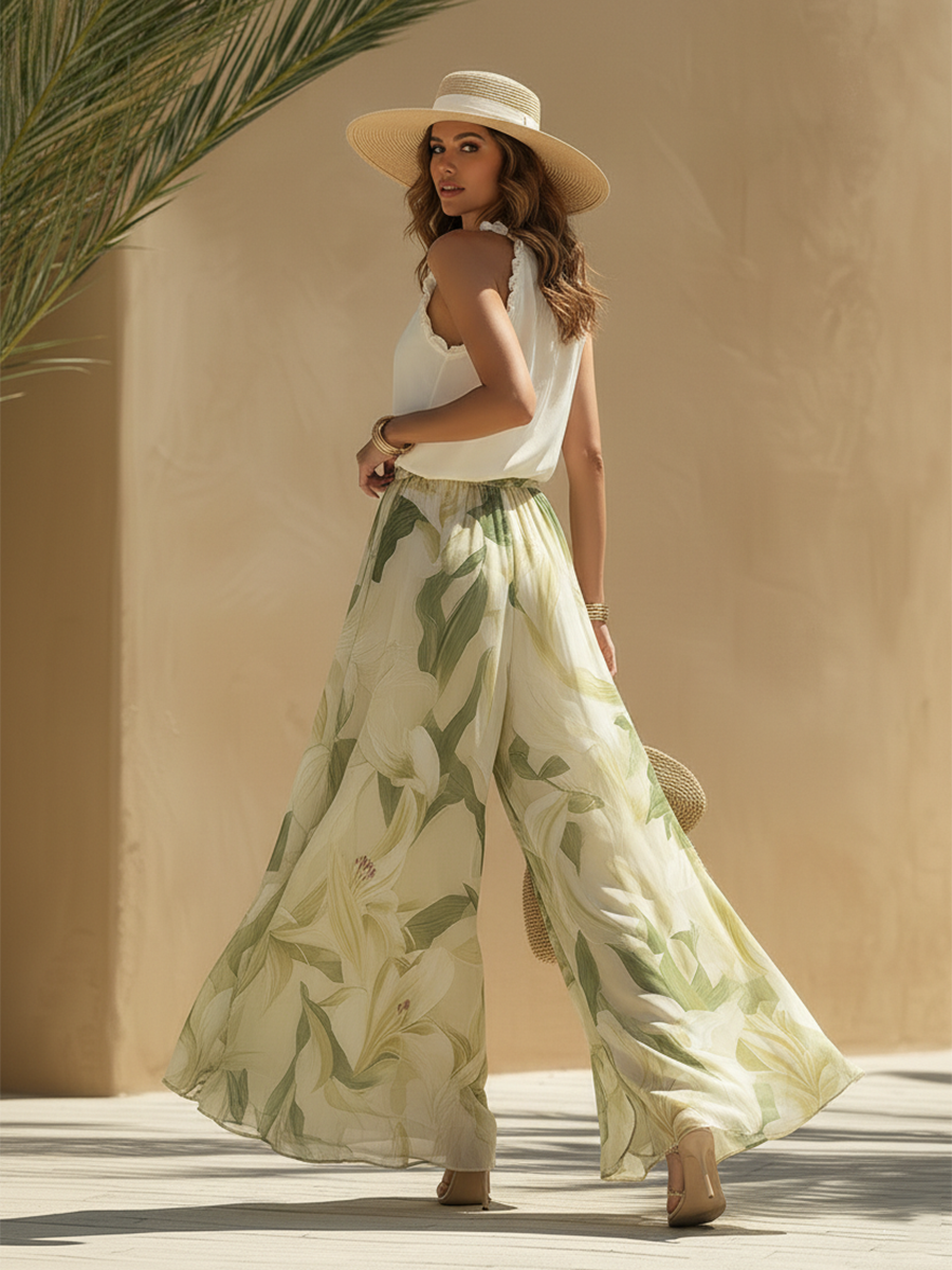 Sandra™ | Elegant Flowing Set with Floral Print