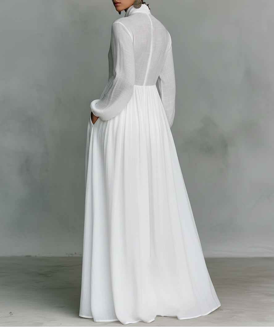 Nora | Flowing Button-Front Maxi Dress