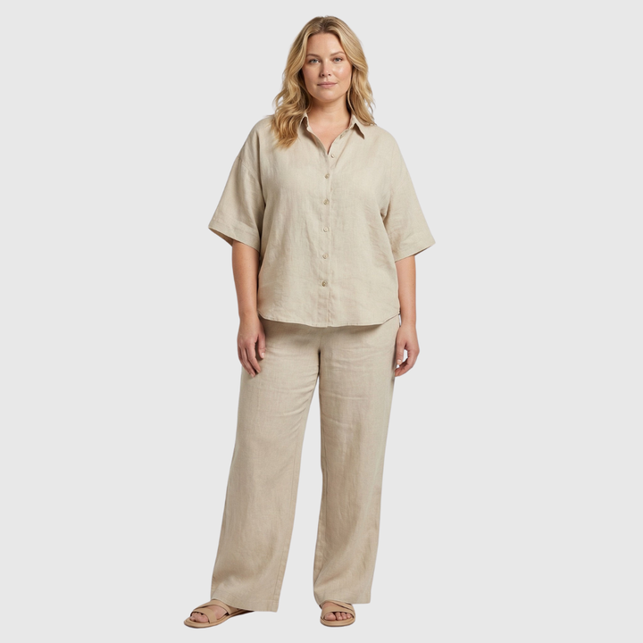Mariël | Elegant 2-Piece Cotton-Linen Set