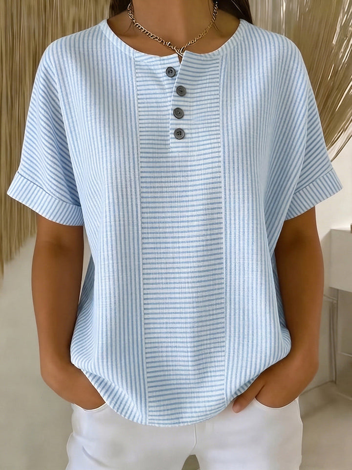 Belle | Relaxed Striped  Blouse