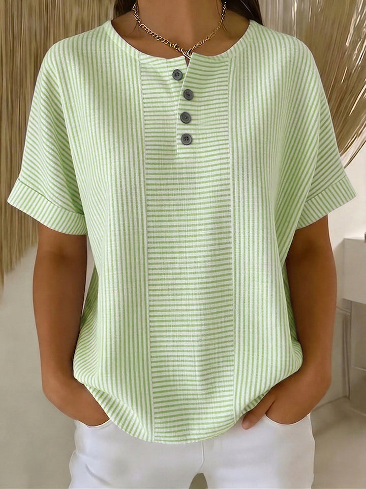 Belle | Relaxed Striped  Blouse