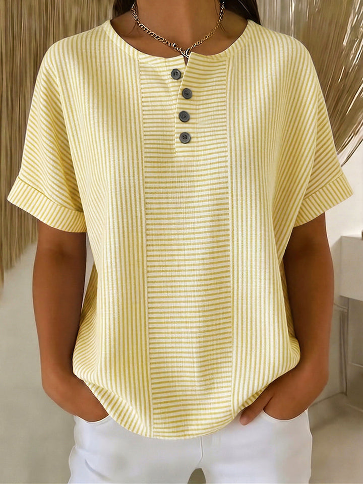 Belle | Relaxed Striped  Blouse