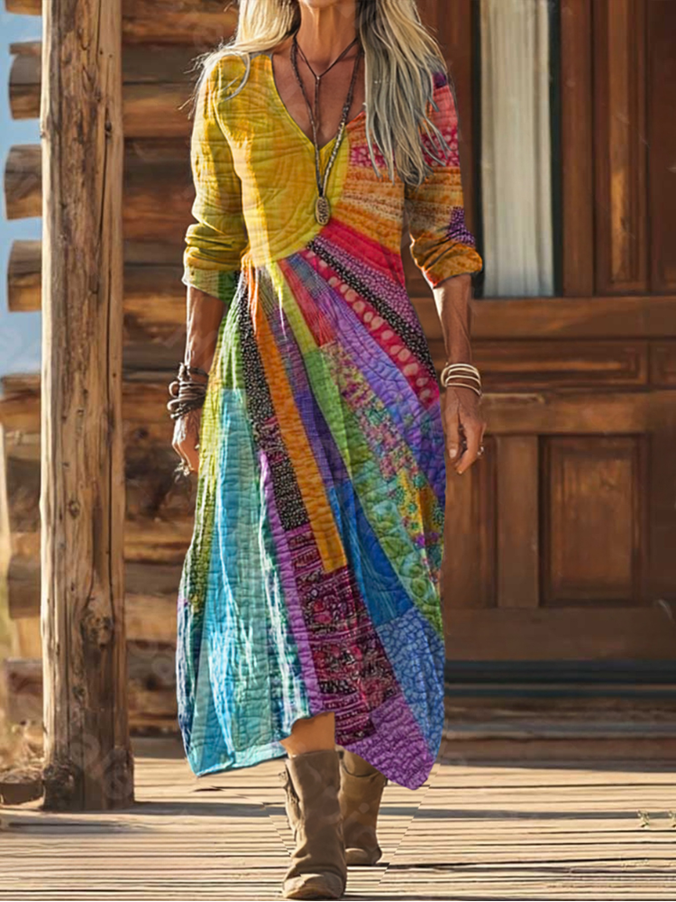Lucia | Bohemian dress with summer design