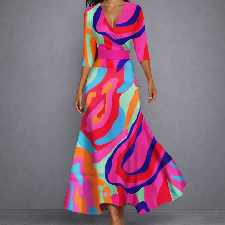 Alice™  | Elegant Flowing Maxi Dress