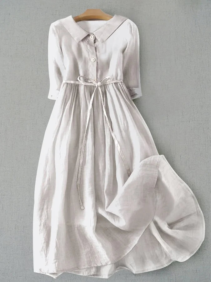 Dora | Women's Summer Lace-Up Waist Dress - Timeless Comfort & Style