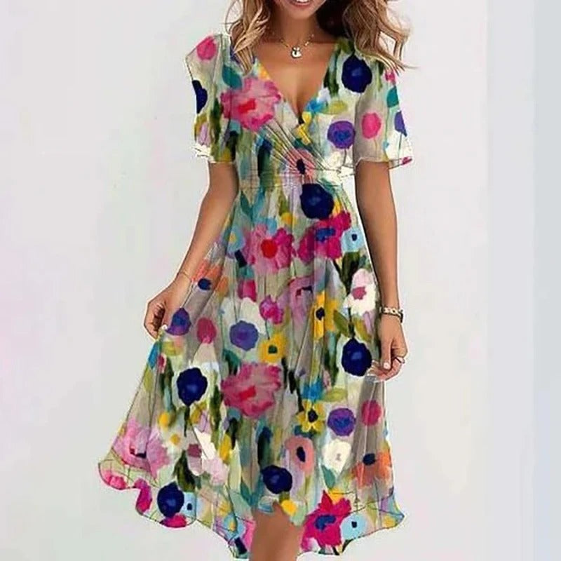 Riley | Elegant Colourful Dress