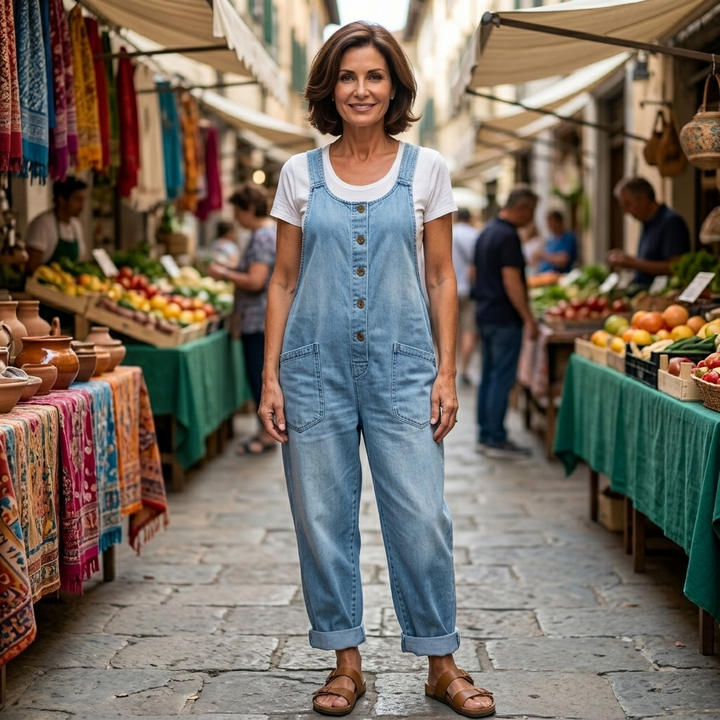 Taylor - Vintage Washed Cotton Denim Overalls