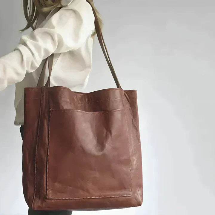 Maya | Classic Leather Tote