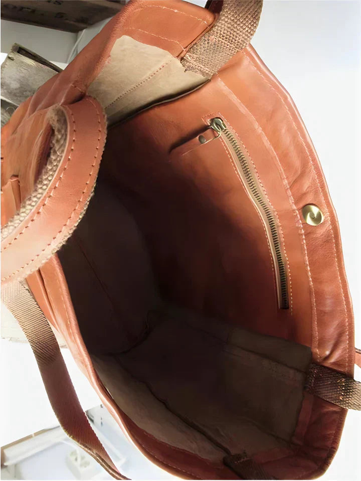 Maya | Classic Leather Tote