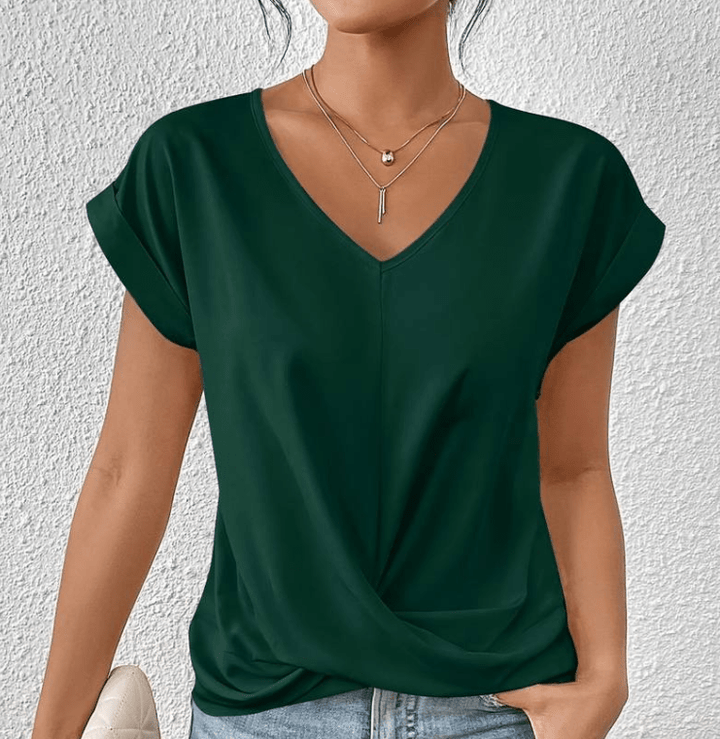 Helen | Tummy-Tucking V-Neck Top