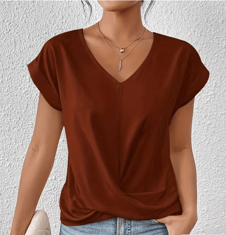 Helen | Tummy-Tucking V-Neck Top