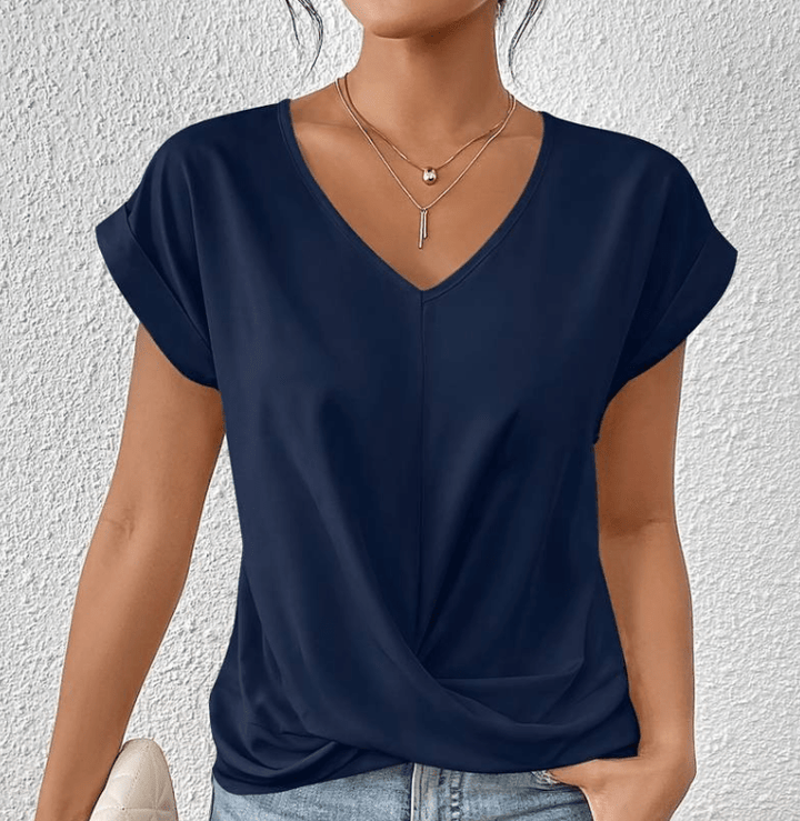 Helen | Tummy-Tucking V-Neck Top